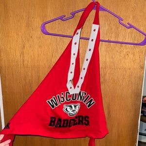 Wisconsin Badgers Red Halter Top